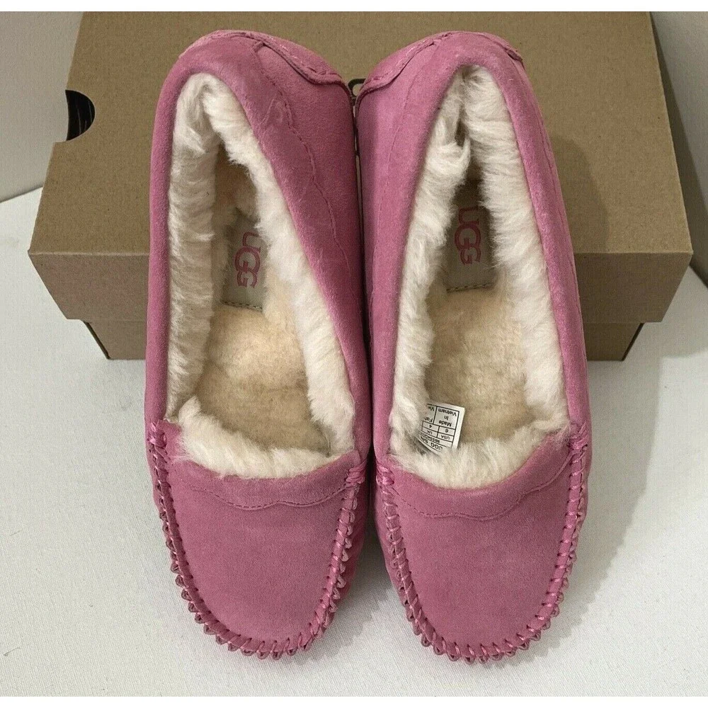 New UGG Scalloped Women Fashion Moccasin Slippers US Size 6 Wildflower - Picture 5 of 8